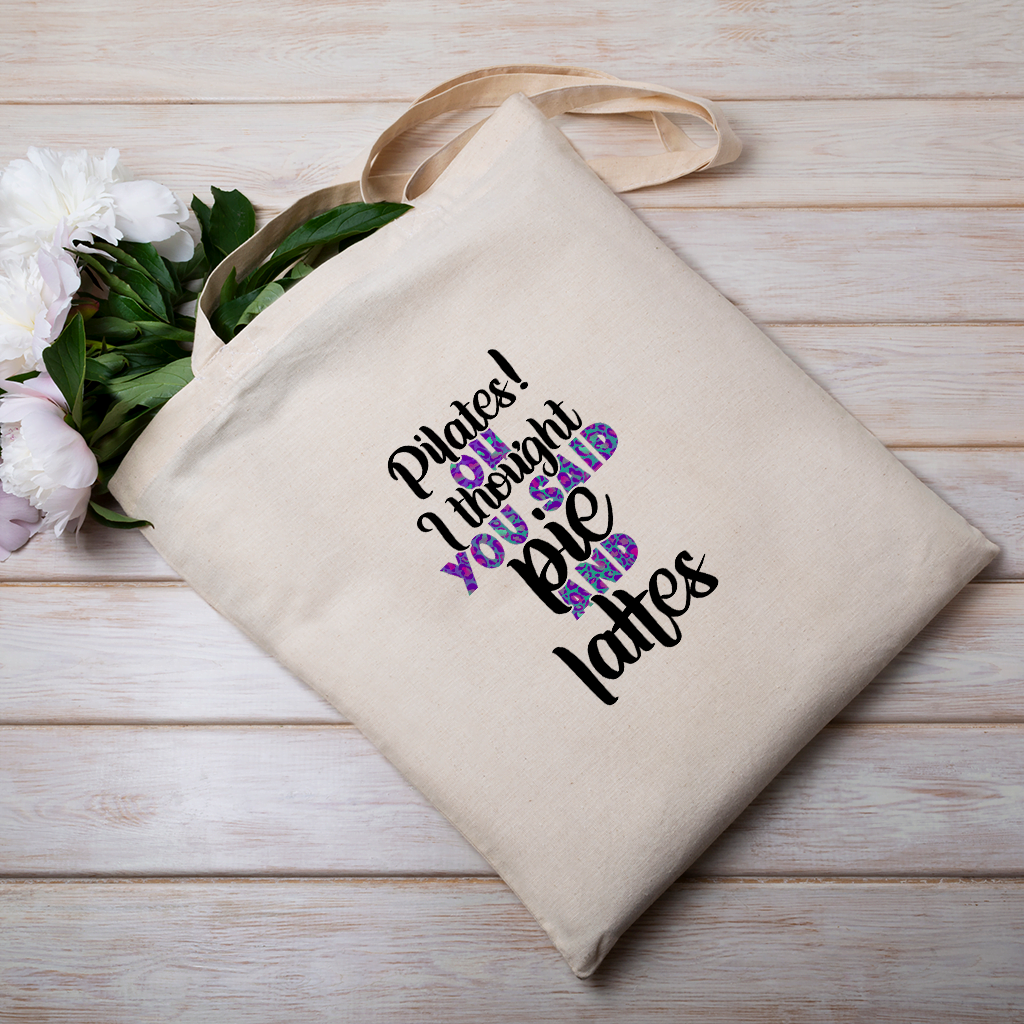 Pilates! Oh, I thought you said pie and lattes