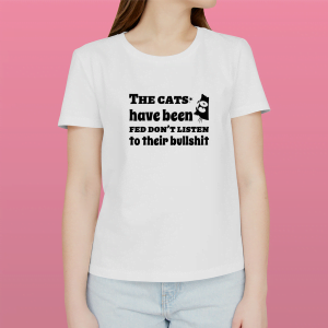 The cats have been fed