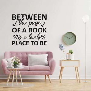 Between the page of a book