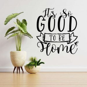 It's so good to be home