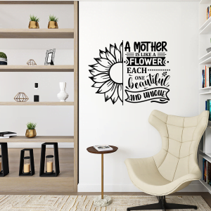 A mother is like a flower